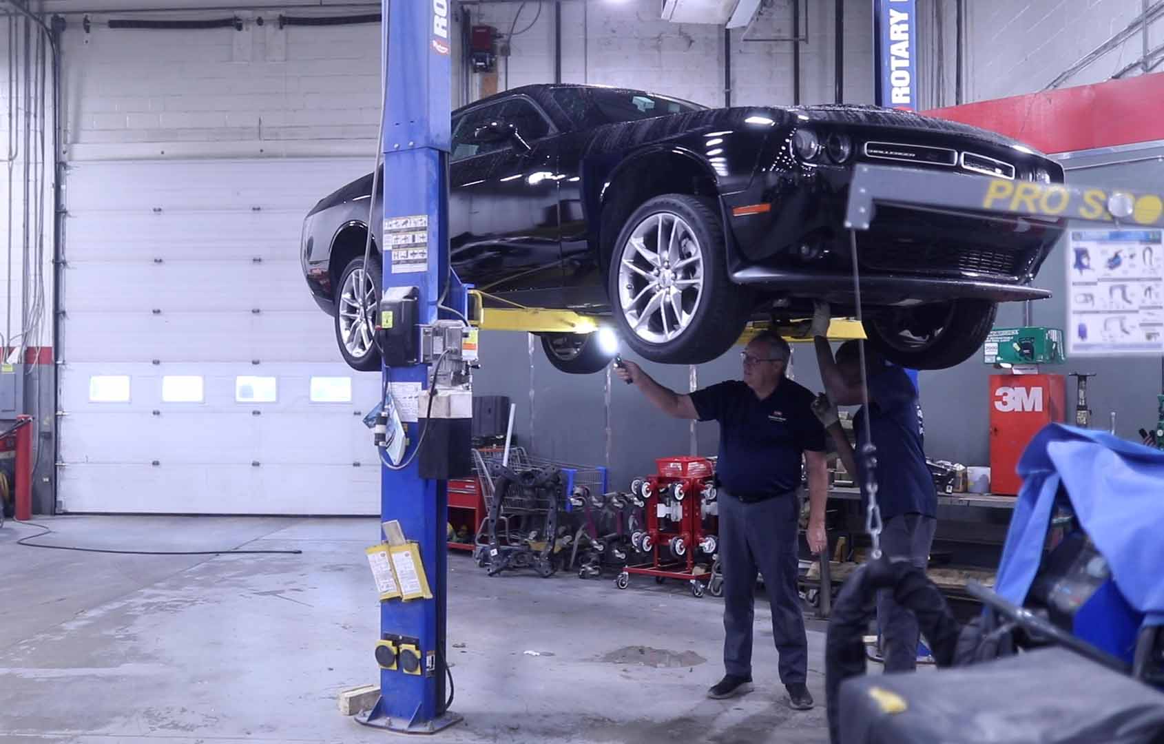 Hyundai Certified Collision Center - Challenger on the Rack